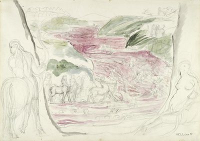 Illustration to the Divine Comedy by Dante Alighieri, 1824-27 by William Blake